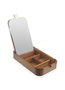 Hermia Organizador de Madera en Madera y Beige